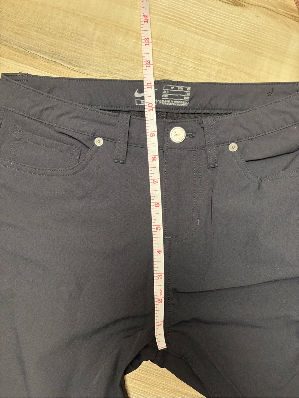 Nike Women’s Black Slim Fit Dri-FIT Athletic Pants Small High-Rise Golf Outdoors - Picture 11 of 12